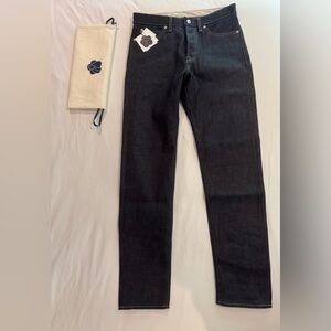 BRAND NEW With Tags Bag $315 Momotaro MMJB0200 Straight Dark Denim Pants 32
